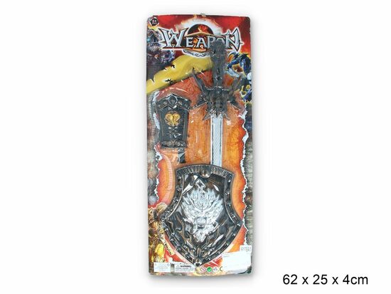 Rotaļļu zobens ar vairogu WEAPON 